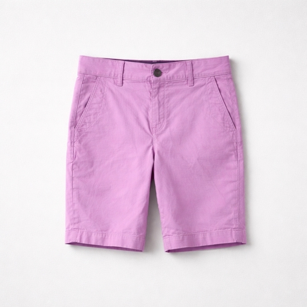 Boden Purple Chino Bermuda Shorts 9" Inseam Preppy Coastal Summer Size US 4